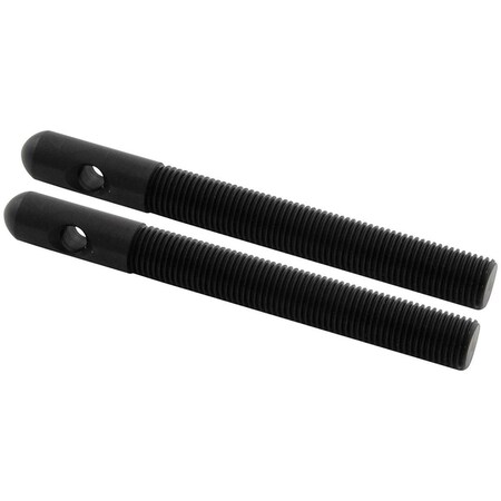 Allstar Performance 0.38 in. Dia. Replacement Aluminum Hood Pins; Black, 2PK ALL18491
